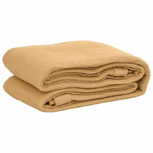 vidaXL Zeltteppich Sandfarbe 250x550 cm HDPE