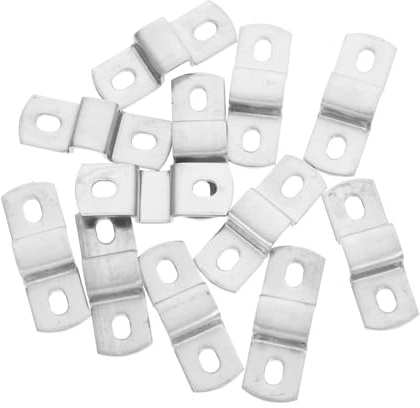 SEWOART Morsetti a U in Acciaio Inossidabile 304 Morsetti per Tubi Quadrati Staffe di Supporto Regolabili per Installazione Facile Set da 12 Pezzi per Fissaggio e Montaggio Tubi Idraulici
