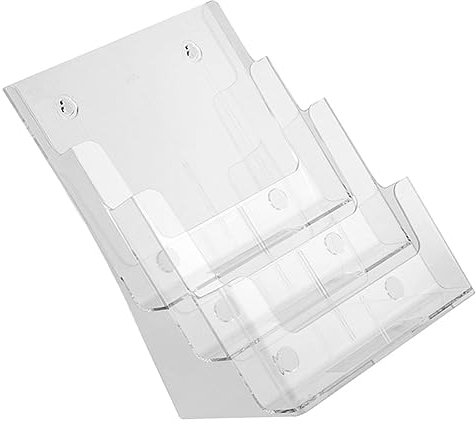 Yardenfun Eleganter Schreibtisch-organizer Aus Acryl Dreilagiger Zeitschriftenständer Platzsparendes Bürozubehör