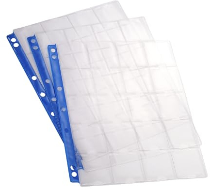 Lighthouse - 20-Pocket Page for 2 x 2 Coin Holders with Reinforcement Strip - Pack of 10