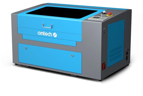 OMTech CO2 Laser Graviermaschine 50W Turbo-535 mit 500x300mm Gravurfläche Laserengraver mit digitalem Bedienfeld, kommerzielle Laserschneider-Schneideätzmaschine