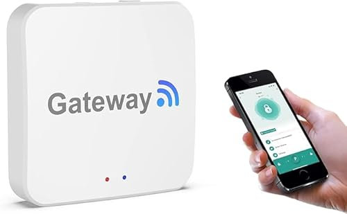 BIWIBON Tuya Bluetooth WiFi Gateway Hub Remote Control Smart Door Lock Work with Smart Life APP, Google Home, Alexa Voice Control