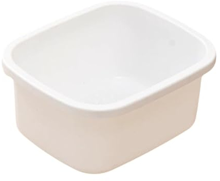 Amagogo Cuenca de baño para remojo, portátil, tazón de pedicura, bañera de pies, bañera de piso de cubo de pie para pedicura de pie, White S