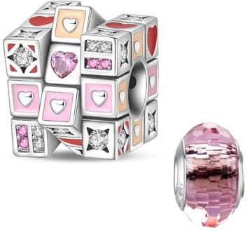 LNQOBU Perles Charms Argent 925 pour Bracelets, Compatible avec les Pandora Bracelets et colliers Européens pour Femmes