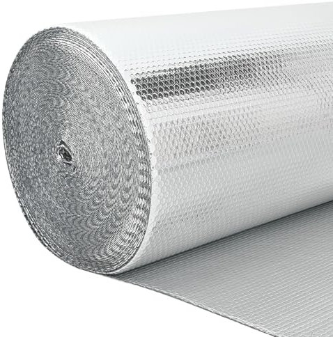 vidaXL Värmereflektor för element Silver 10 x 0,6 m polyeten, Värmestrålarens Reflektor för Vardagsrum, Hållbart Termiskt Skydd, Lätt Modern Värmelösning för Inomhuskomfort, Energieffektiv
