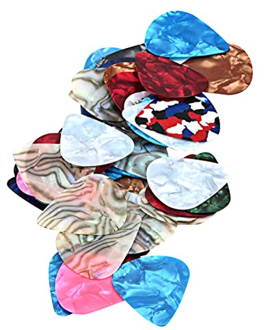 GOOHOCHY 50stücke Bunte Gitarren-picks Ukulele Langlebige Gitarrenzubehör Für Akustik Gitarren Ergonomisches Design Für Für Anfänger Und