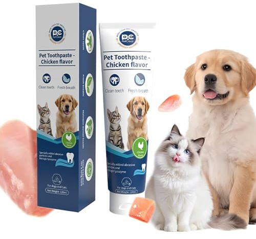 1xZahnpasta für effektive Maulhygiene I Hundezahnpasta gegen Zahnstein, Mundgeruch & für die optimale Balance (1x120g, Hühnerfleisch)