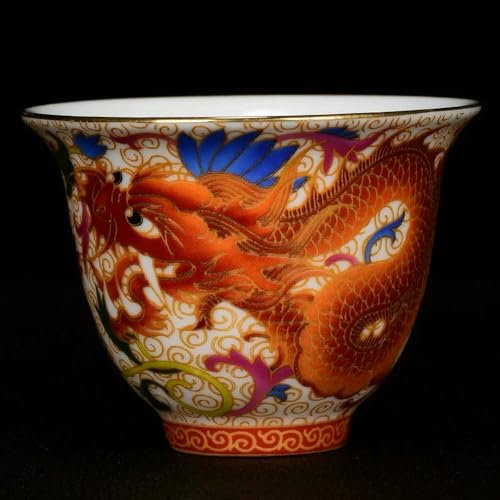 YOYOBO Tazas de Porcelana Vintage de China Antigua, Tazas de té, Accesorios de cerámica Hechos a Mano.