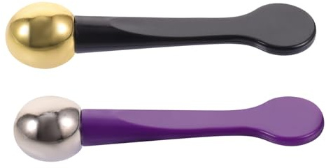 NOLITOY 2pièces Applicateur Compact Pour Crème Contour Des Yeux Accessoire De Massage Facial Portable Pour Atténuer Les Taches Sombres Et Poids Bâtons De Massage Pratiques Et Durables Pour