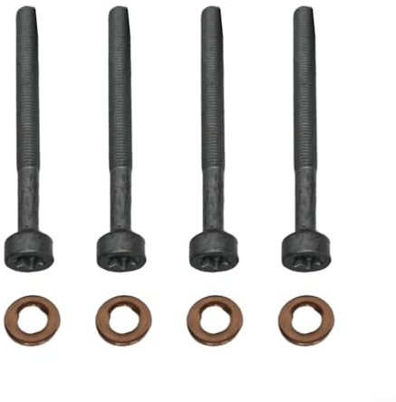 Pernos de inyector y arandelas de cobre de repuesto, 8 piezas A0019902607 compatibles con Mercedes Diesel para motores 651 que cubren múltiples modelos