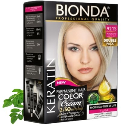 BIONDA Professional 921S Rubio Perla 200 ml Tinte Permanente Pack Doble