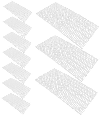 UTHCLO 10PCS Plastic Egg Crate Panels for Fish Tank Separation Adjustable Aquarium Divider Mesh with DIY Cuttable Grid Board for Breeding and Filtration in Aquariums