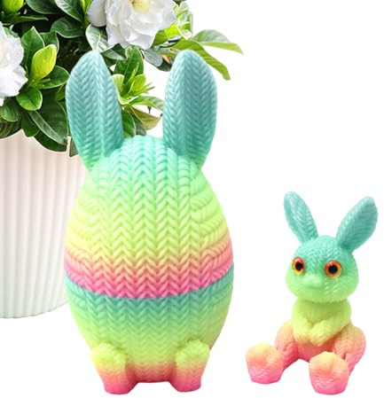 3D Printed Egg Desk Decoration Figure & Gift Idea For Children Adults And Crafters As For Windowsill Living Room Office Study And