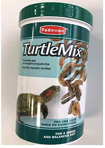 Padovan Turtle MX – Alimento para Tortugas acuáticas – Mezcla de camarones Grandes, pequeños y pellets – 250 ml