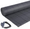 Laneetal Clôture en PVC, Canisse Plastique, Palissade de Protection Visuelle Anti-UV, Résistant aux Intempéries Brise-Vue pour Balcon, Jardin, Terrasse, Gris, 160 x 400 cm