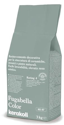 Kerakoll FUGABELLA COLOR KK47 stuc résine ciment décoratif carreaux céramiques mosaïques et pierres naturelles 3 KG