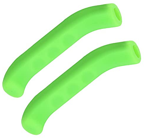 Keenso 2 st cykelbromshandtag, skyddande silikonhandtag för cykelbromsar, 5 färger halkfritt, vattentätt cykelskydd (grön)