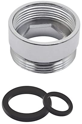 SUPER TOOL Metall-Wasserhahn-Adapter, 20–22 mm Innengewinde, wassersparender Belüfteranschluss (1 Stück)