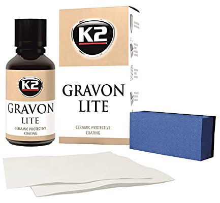 K2 GRAVON LITE Keramische Schutzbeschichtung, Keramik Hochglanz Politur, kein Wachs mehr notwendig, 30 ML