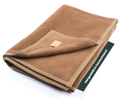 Ritter Decken Maharadscha Kamelhaardecke 150 x 100 cm - Kamel | Temperaturausgleichende Naturhaardecke aus 100% Kamelhaar, ideal als Kuscheldecke, Wohn- & Tagesdecke, Made in Germany