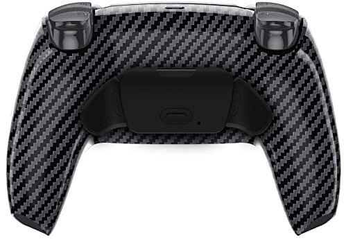eXtremeRate Grafite Carbon Fiber Pattern Rise 2.0 Remap Kit per controller ps5 BDM-010/020, scheda di aggiornamento e guscio posteriore ridisegnato e pulsanti posteriori per controller ps5 -