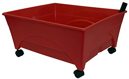 Emsco Group Bountiful Harvest Raised Bed Grow Box – Self Watering and Improved Aeration – Mobile Unit with Casters