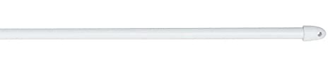 Lightweight Extendabeble Telescopic White Round Net Curtain Rail/Rod (150cm-200cm)