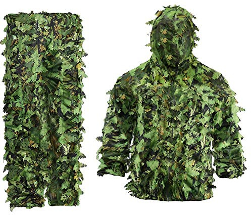 Graootoly Blumen Blätter Camouflage Anzug Jagdanzug -Tarnanzug Universal Camo Set (B)