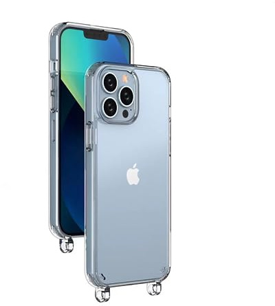 beadstars Handyhülle mit Ösen für Handykette Universal – Stoßfest, Rundumschutz, Transparente Schutzhülle, Kompatibel mit iPhone – Für Kurze und Lange Handykette (iPhone 11 Pro)