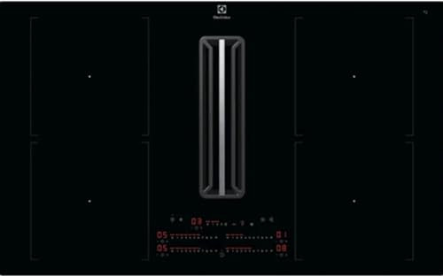 Electrolux KCD84453CK - Piano cottura ad induzione con cappa, Nero, 83x50 cm