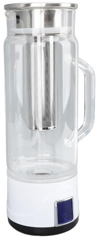 Jarra de Agua con Hidrógeno, Generador de Agua Rica en Hidrógeno, Máquina de Agua Rica en Hidrógeno con Infusor de té, Capacidad de 1000 Ml, Interruptor Táctil de 1000 a 1500 Ppb