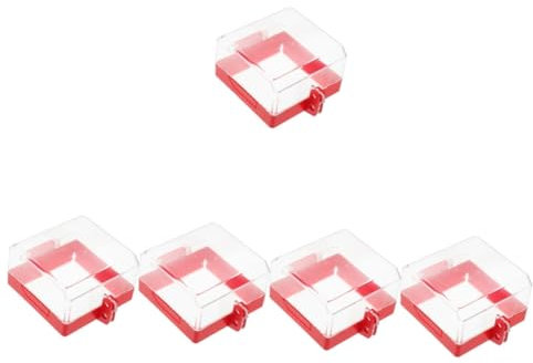 5st Schalterabdeckung Wandstopp-knopfschutz Drücken, Um Knopfabdeckung Zu Starten Not-aus-tasterabdeckung Schaltknopfschutz Schalten Transferschalter Schalterdeckel Rot Harz Pc Angoily