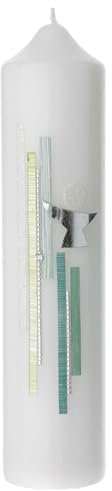 Holyart Bougie Calice Hostie Vert Strass 215x50 mm