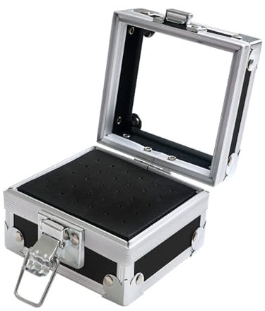 Yawdil Nagelbohrer-Bithalter-Gehäuse, Profession Elle Nagellack-Kopf-Halter-Organizer, Nagelbohrer-Bit-Aufbewahrung sbox, große Anzeige Nagel-Bits-Container für Salon-Nagelschleif-Kopf