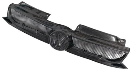 Autogrills Für VW Für Golf 6 1,6 L 1,4 T 2,0 T 2009-2012 Jahr MK6 Sport Stil Carbon Faser Auto Vorderen Stoßfänger Lufteinlass Grille Auto Frontgrill