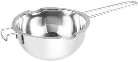Stainless Steel Double Boiler, 1000ml Chocolate Melting Pot with Heat Resistant Handle Double Boiler for Chocolate Melting,Candy and Candle Making
