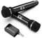 ECHOMUSSY Micrófono Inalámbrico, Micrófono con Chip Sin Chip Uno a Uno, Baja Latencia, Recargable, 40H, Alcance 200 Pies, Plug and Play, Diseño Ergonómico, Karaoke con Micrófono para Cantar