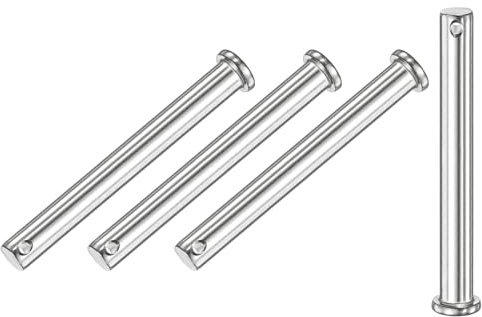M METERXITY 4er Pack Einloch Bolzen M10 x 100mm 304 Edelstahl Flachkopf Bolzen Für Mechanische Verbindungen/Festteile/Schiffstakelage Wiederverwendbarer Gelenkbolzen