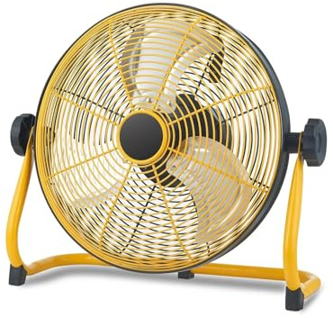 LIBANGRONG-888 Industrial Fan Industrial Electric Fan 12 Inch Operated Floor Fan Portable Cordless Metal Blade High Velocity for Camping Travel Fans Floor Standing Fan