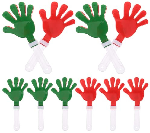 Toddmomy 10 aplaudidores de mano para fiestas de cumpleaños: instrumentos para hacer ruido en conciertos - accesorios para animar a los niños - juguete para fiestas escolares y eventos deportivos