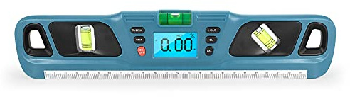Goniometro digitale Display LCD Livello magnetico in acciaio Misuratore angolare multifunzionale con misurazione relativa assoluta Dati Hold Unità Interruttore Retroilluminazione Rotazione dello