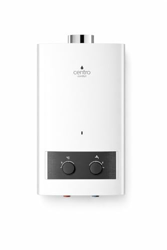 Centro Confort - Calentador Apolo Gas Atmosférico Low NOx 11L | Encendido Automático Batería | Agua Caliente Instantánea | Butano/Propano/Natural | Alta Eficiencia (Gas Natural)