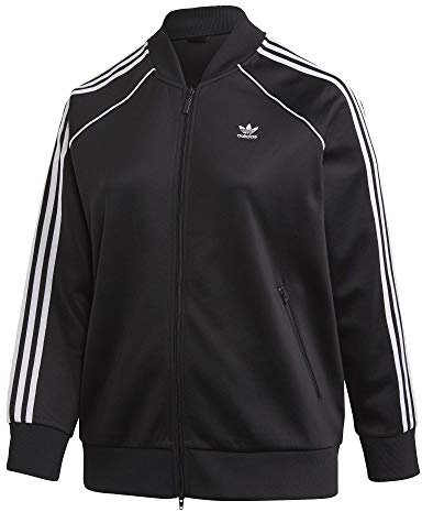 adidas Originals Women's Superstar Track Jacket, Black/White, S
