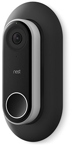 elago Support Plaque Murale pour Sonnette Nest Hello [Matériau ABS] [Double Couche] [Résistant aux UV] - Noir