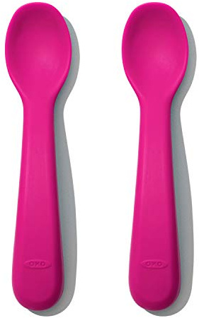 OXO Tot Silicone Spoon - 2 Pack - Pink