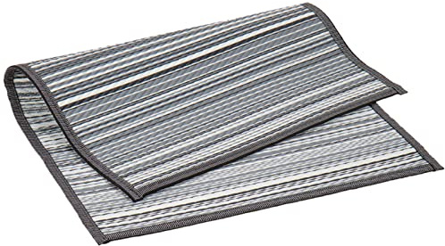 Camp4 Markisenteppich Vorzeltteppich Villa Stripe 2,5 x 4,5m inkl. Tragetasche Outdoorteppich Zeltteppich