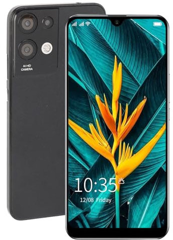 PUSOKEI 9 Pro+ 3G Unlcok Cellphone, MT6779 10 Core CPU GSM+CDMA Mobile Phone, 3GB ROM+32GB/6.1 Inch Large Screen Mobile Phone with Front Rear Cameras, Android Dual SIM Smartphone(Black)