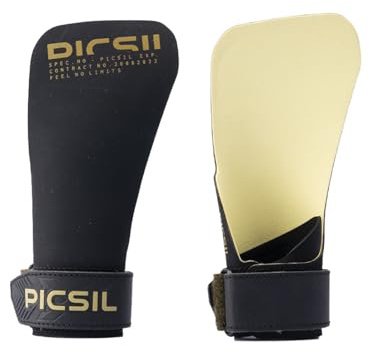 PICSIL - Maniques Hawk Niveau Professionnel, Grips pour Protection Main Sains Magnésie, pour Cross Training, Calisthenics, Musculation, Fitness (Moonless, G+)