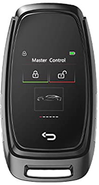 Shkalacar Intelligenter Autoschlüssel, Remote Schlüssel mit LCD Touchscreen, schlüsselloser Zugang, berührungsloses, ferngesteuertes Türschloss für alle Ein Knopf Starts, Stopp Motormodelle(Schwarz)