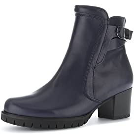 Gabor Donna Stivaletti, Signora Stivali da Biker,Soletta Removibile,Stivale Biker,Boots,Stivaletto,Alto,Blu (Midnight) / 56,40 EU / 6.5 UK